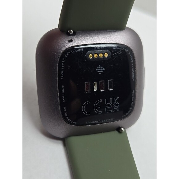Fitbit Versa 2 Smartwatch Gray 40mm Alexa WR50M Always On Display No Charger - Picture 10 of 10
